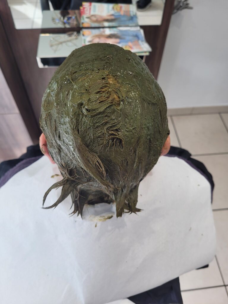Application coloration vegetale joelle coiffure