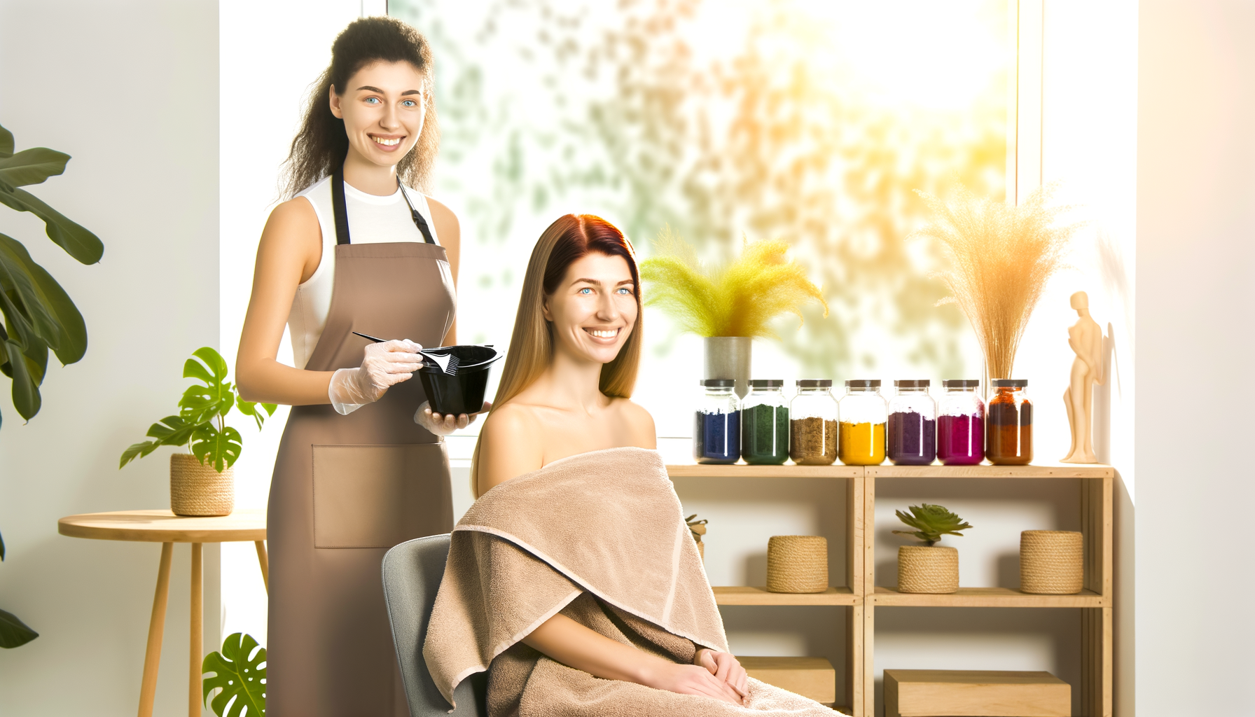 Optez pour la Coloration Végétale chez Joelle Coiffure !